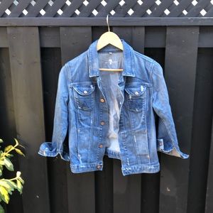 7 for all mankind distressed Jean jacket